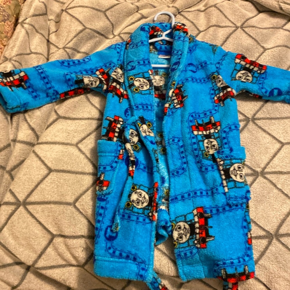 Thomas the train bathrobe